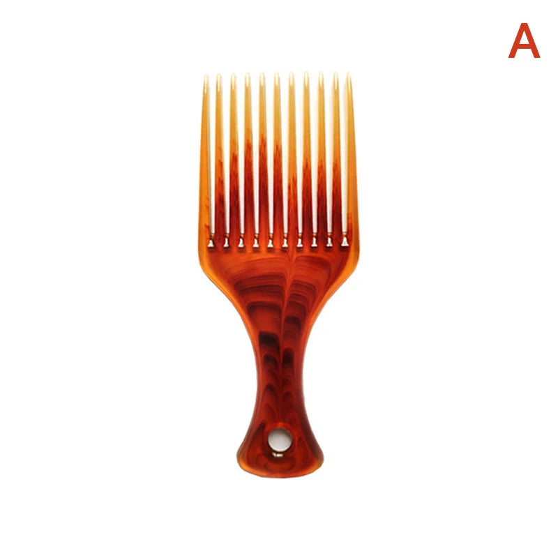 Wide Tooth Afro Pick Comb – Plastic Curly Hair Styling Tool