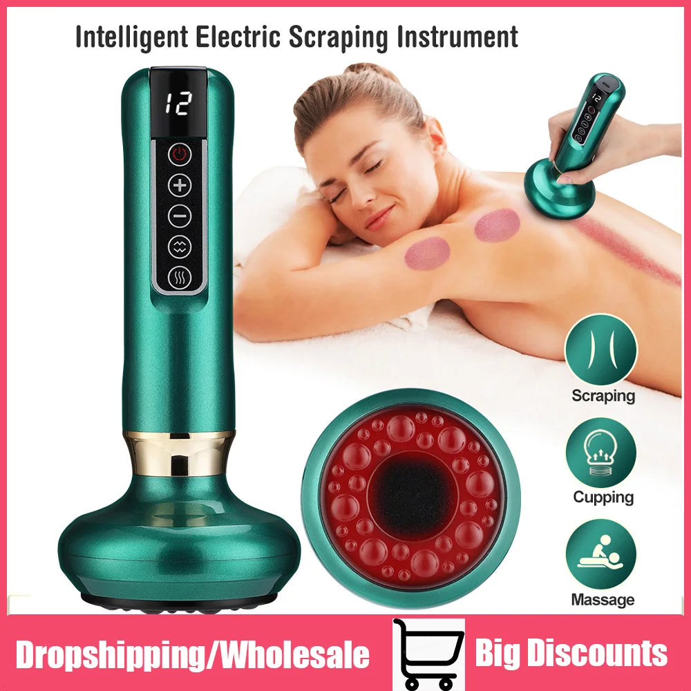 Smart Vacuum Cupping Massager – Infrared Heating & Skin Therapy