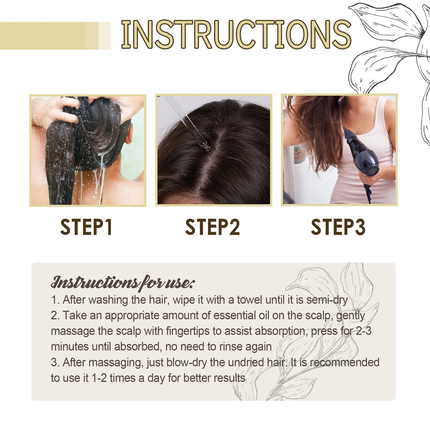 Rosemary Hair Oil – Repair & Shine Treatment