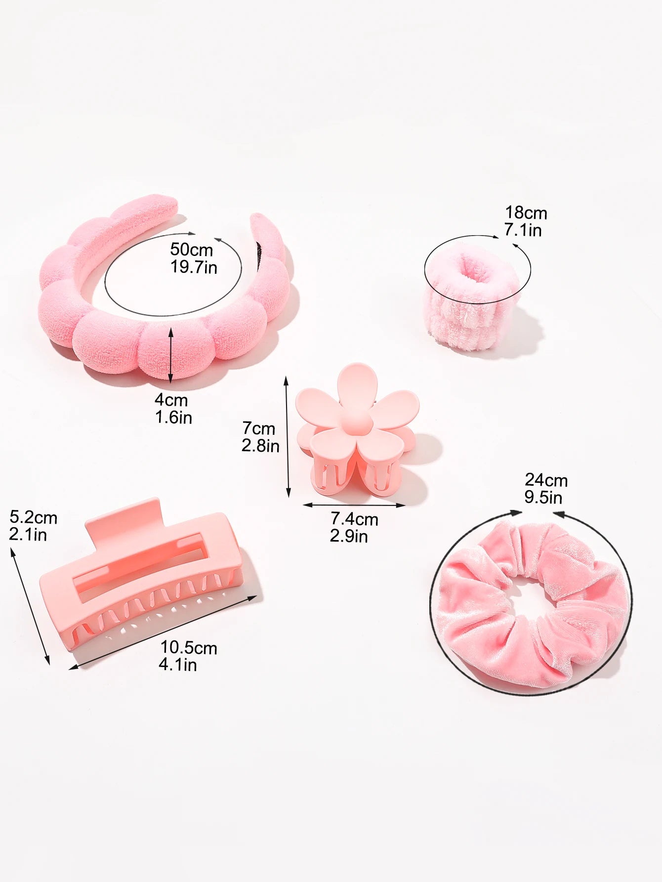 7PCS Skincare Headbands & Wristbands Set – Makeup & Face Wash