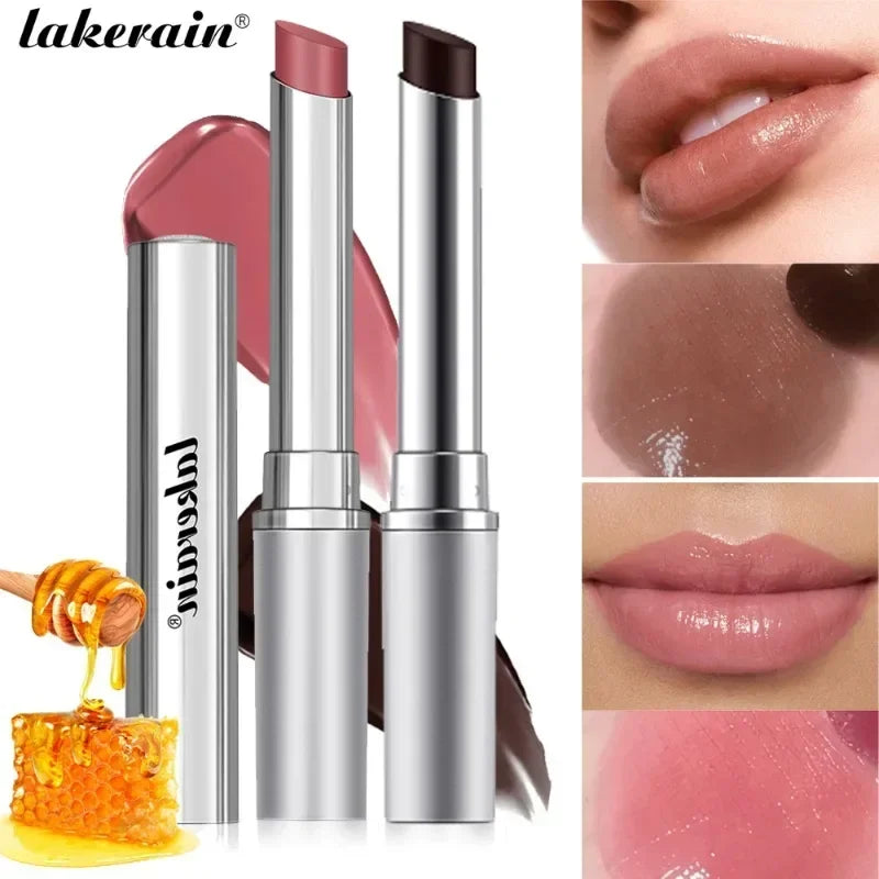 Pink & Black Honey Lip Balm Set – Hydrating Gloss