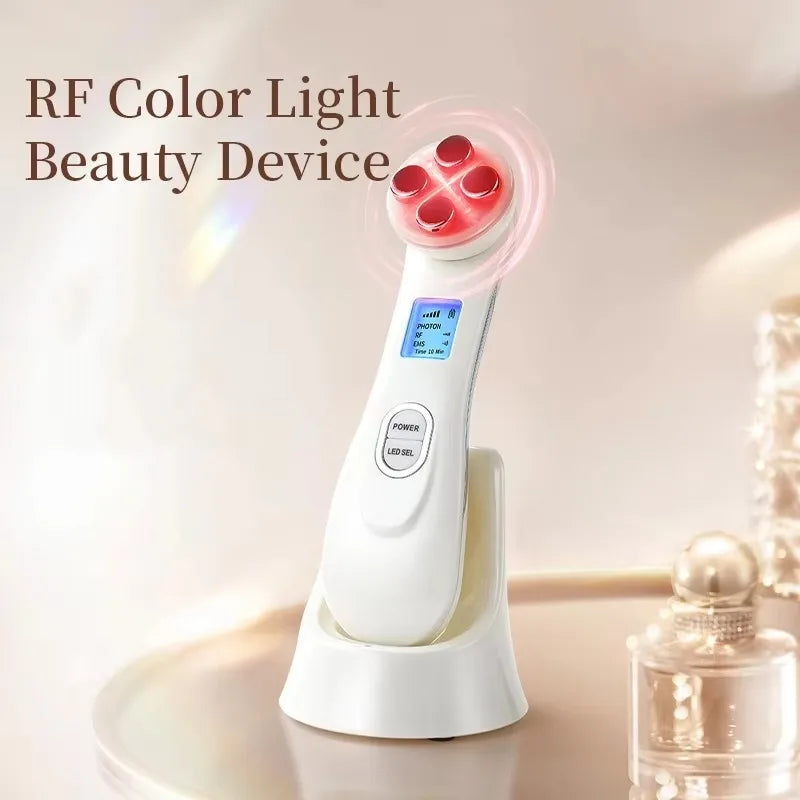 Facial Beauty Device EMS Microcurrent Introduction Facial Massager for Lifting and Firming Photon Skin Rejuvenation Anti-Wrinkle
