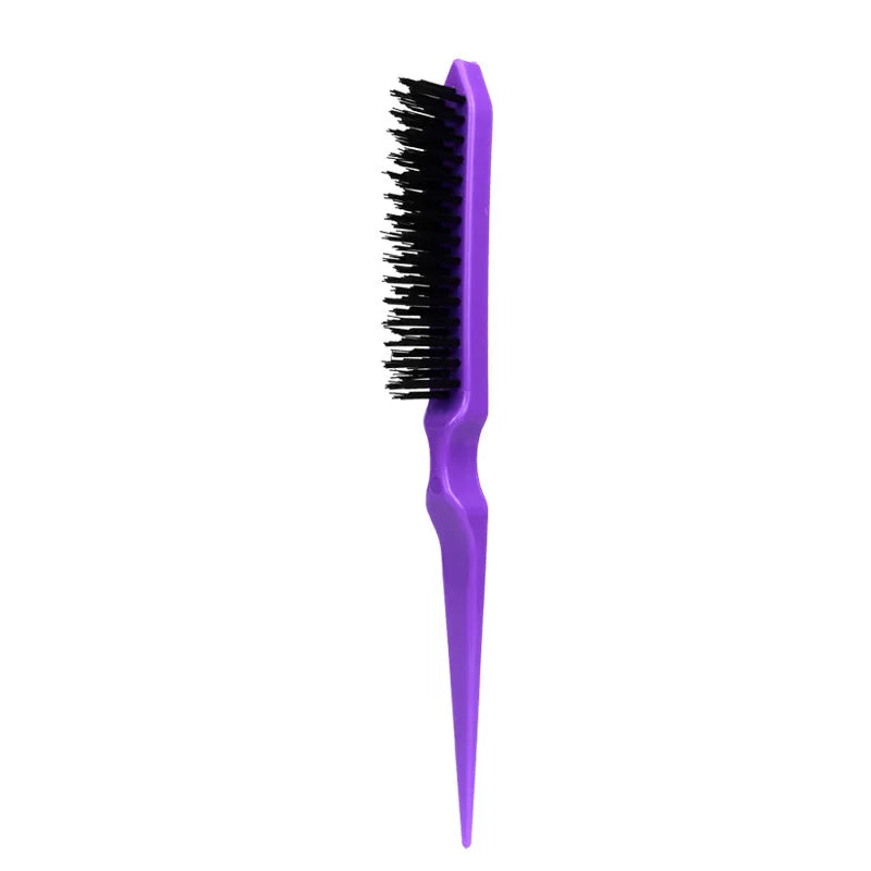 Salon Teasing Comb – Boar Bristle Backcombing Hairbrush