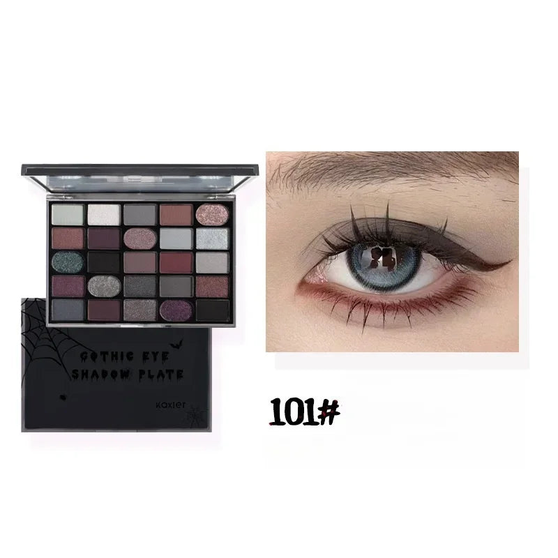 Black Smoky Eyeshadow Palette – Glitter Eye Makeup