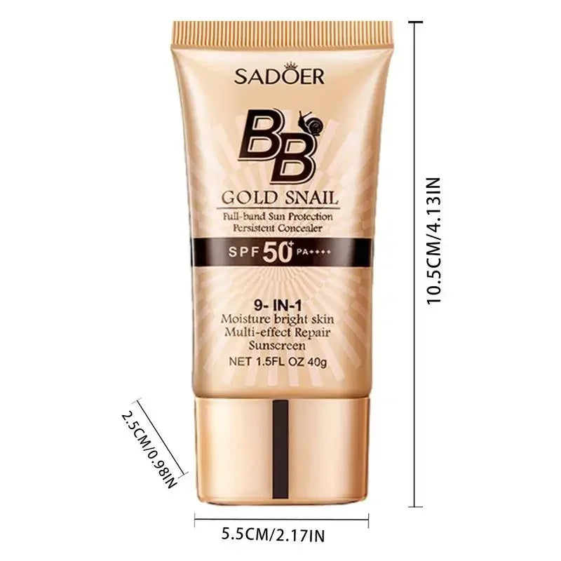 Gold Snail BB Cream SPF50+ – Whitening Sunscreen Foundation