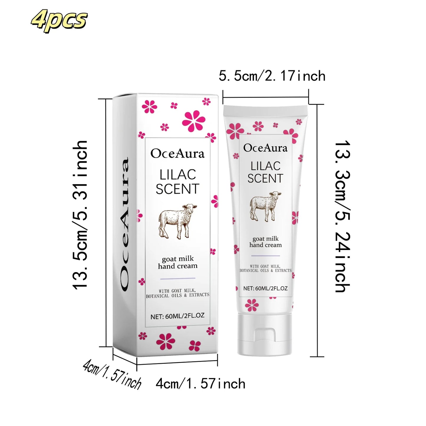 OceAura Goat Milk Hand Cream – Moisturizing & Brightening