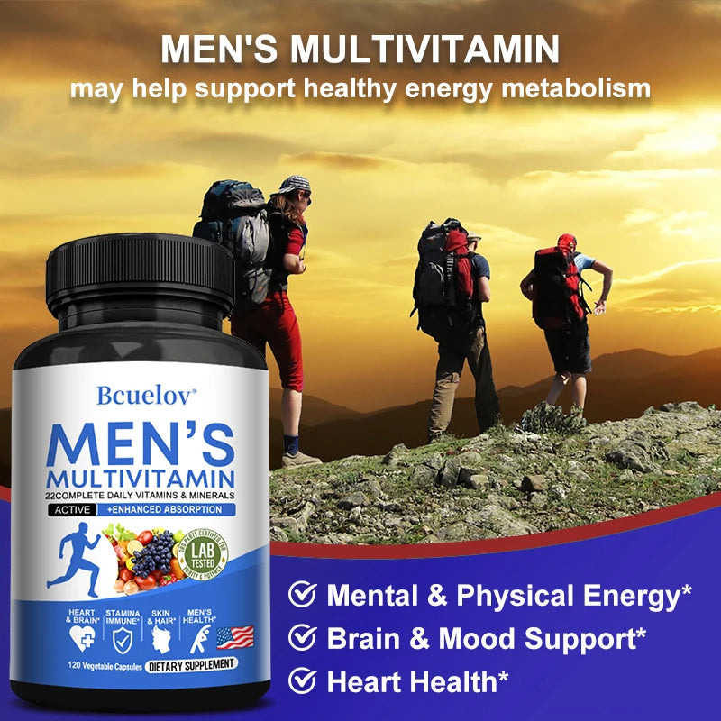 Men’s Multivitamin – Vitamins A, C, D, E & Zinc (120 Ct)