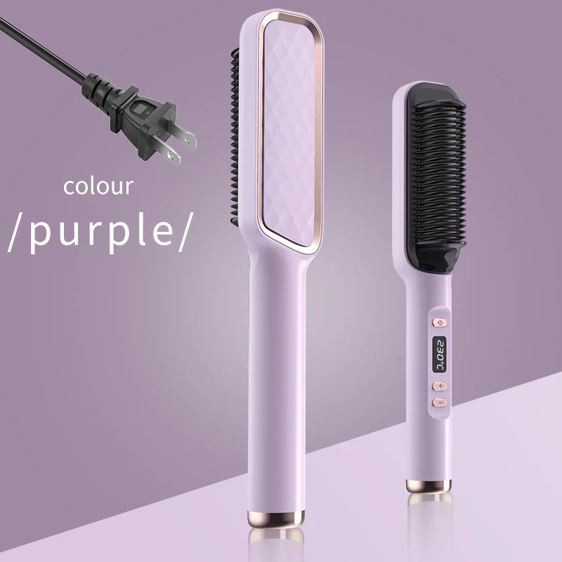Electric Hot Comb – Ionic Straightening Brush, Anti-Scald