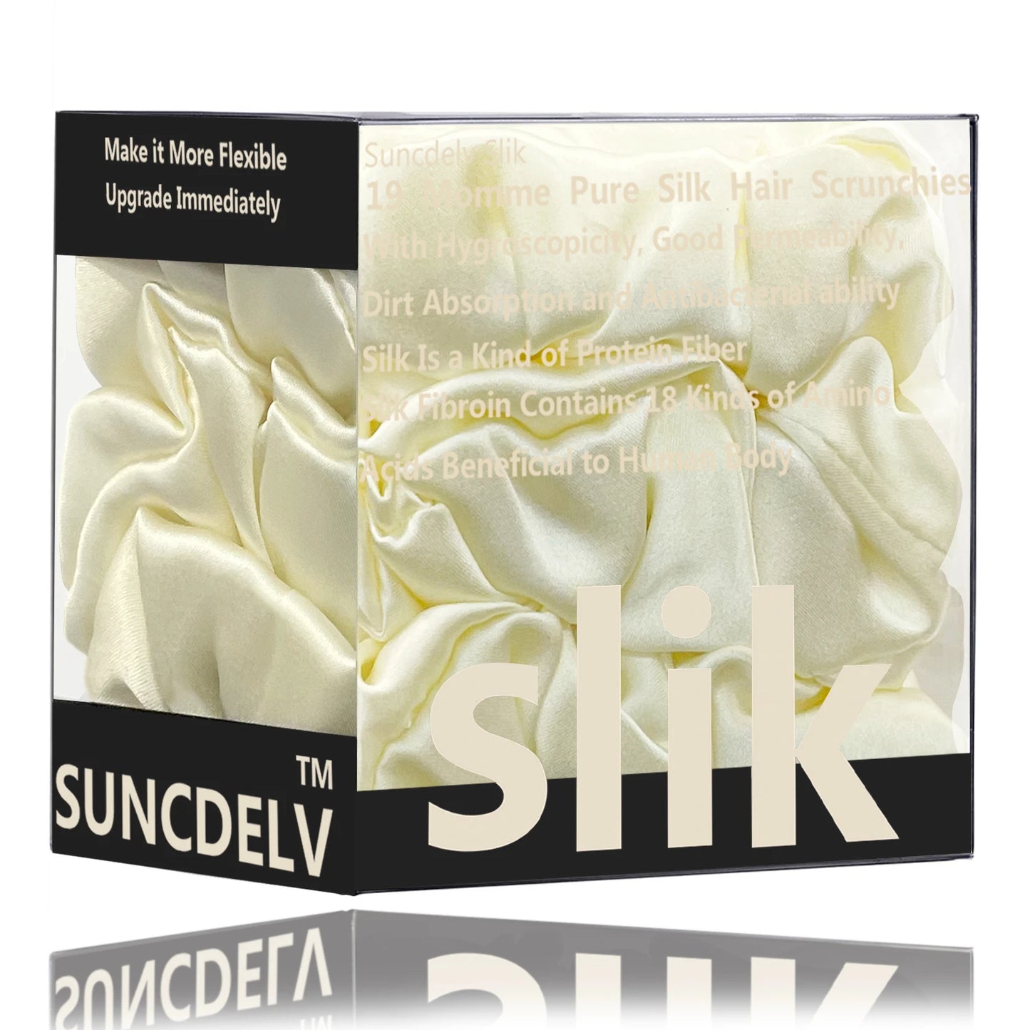 3-Piece Silk Scrunchies – Pure Mulberry Hair Ties