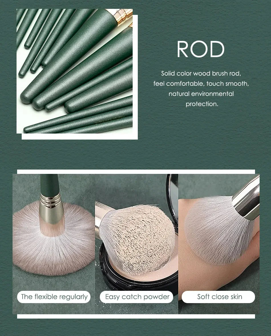 Soft Fluffy Makeup Brushes – Powder, Blush & Eyeshadow Tools