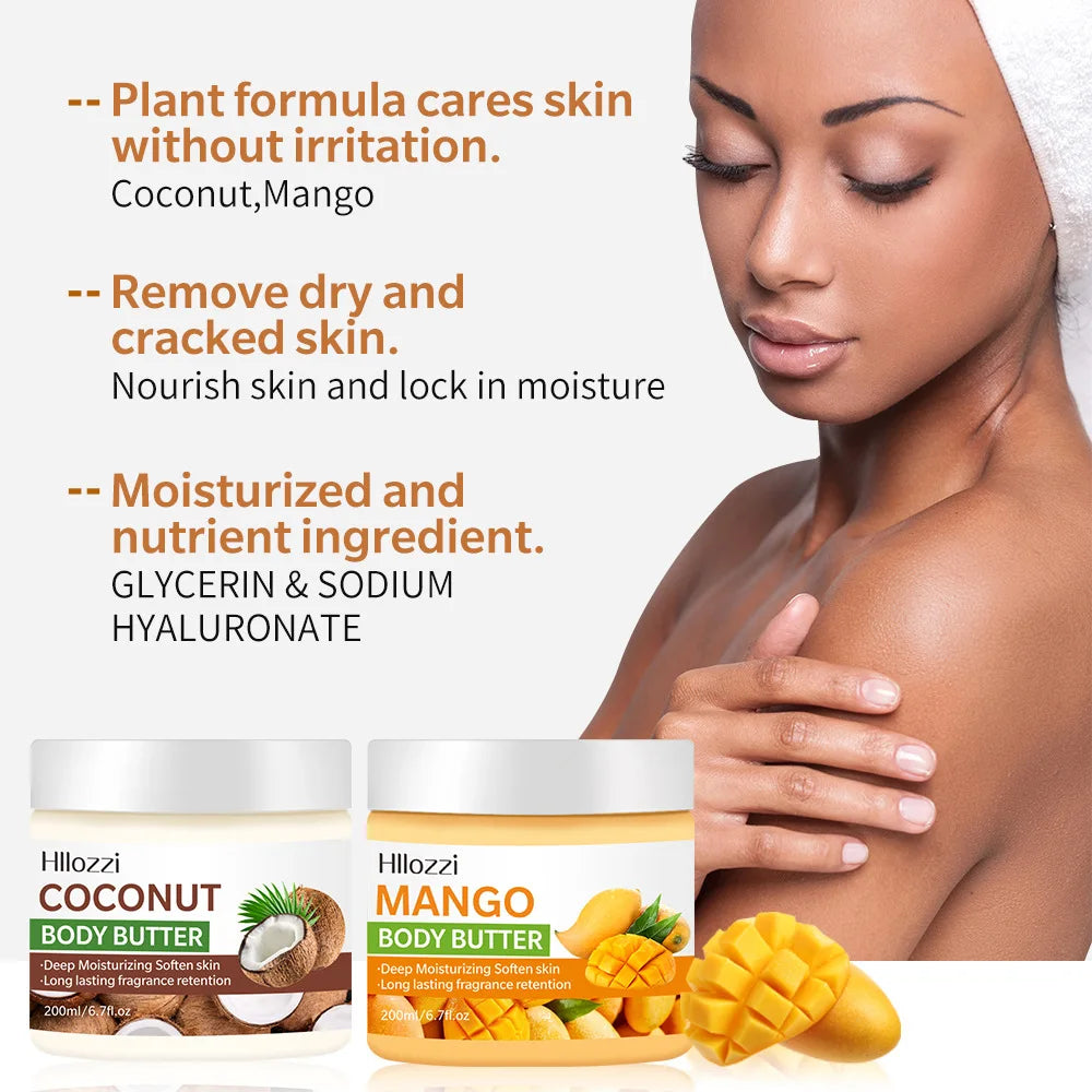 Coconut Mango Body Butter – Moisturizing & Repair Cream (200ml)