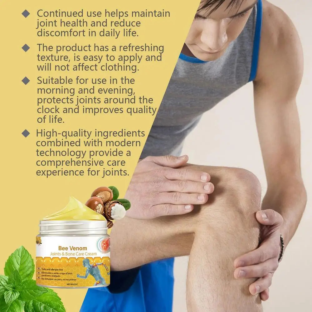 Bee Venom Joint Massage Cream – Muscle & Skin Repair Care