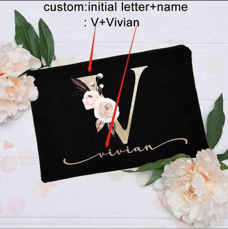 Custom Name Makeup Bag – Personalized Cosmetic Case