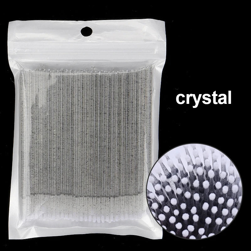 100PCS Eyelash Cleaning Swabs – Lash Extension & Glue Remover Tools