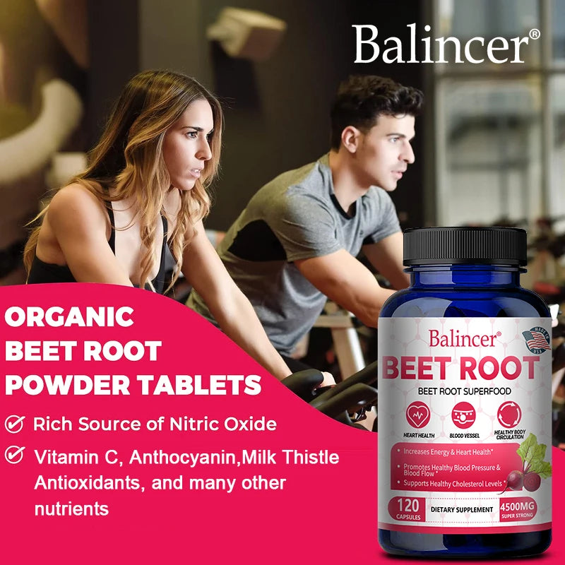 Beetroot Extract Capsules – Energy, Circulation & Heart Health