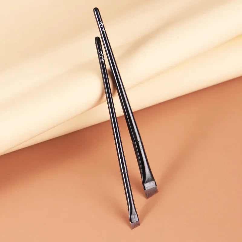 Eyebrow & Eyeliner Brush Set – Angled Makeup Tools