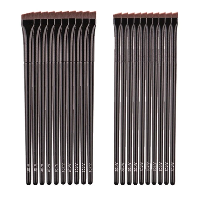 Eyebrow & Eyeliner Brush Set – Angled Makeup Tools