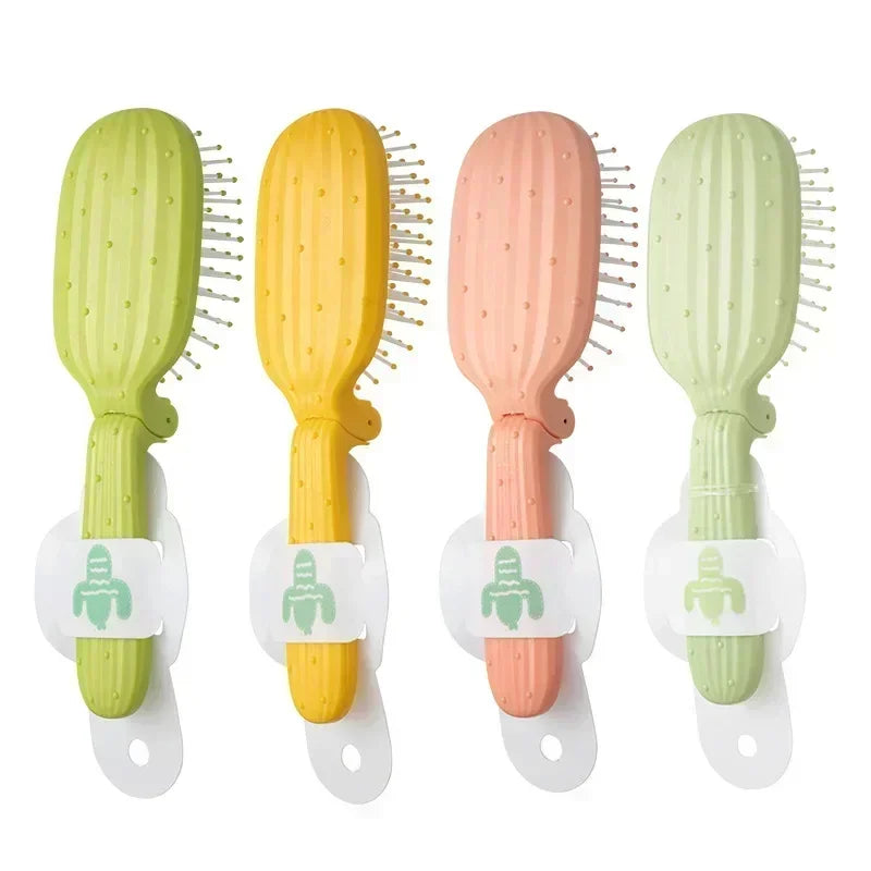 Foldable Cushion Hair Brush – Portable Travel Comb