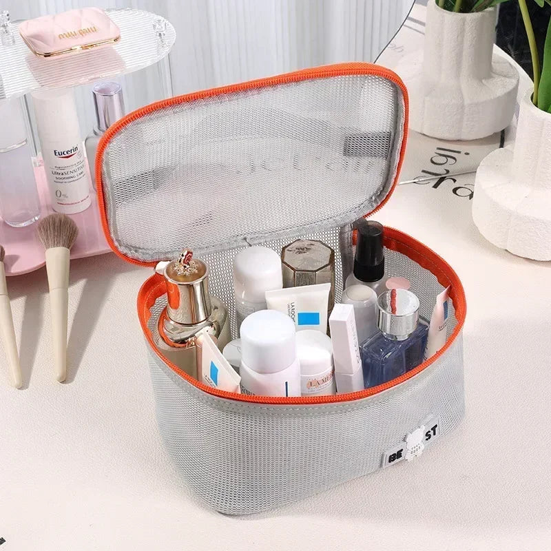 2025 Women’s Makeup Bag – Travel Cosmetic & Brush Organizer