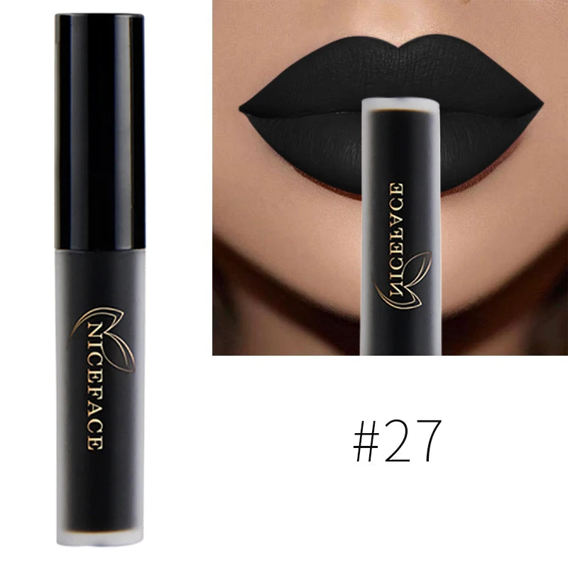 Niceface Lip Gloss – Waterproof Matte Liquid Lipstick