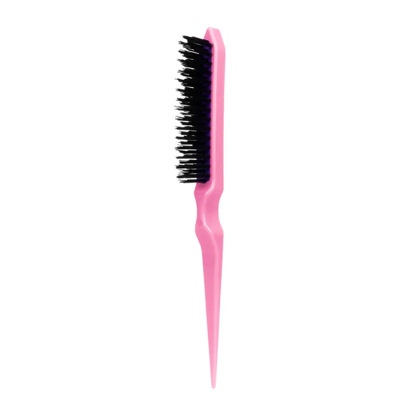 Salon Teasing Comb – Boar Bristle Backcombing Hairbrush