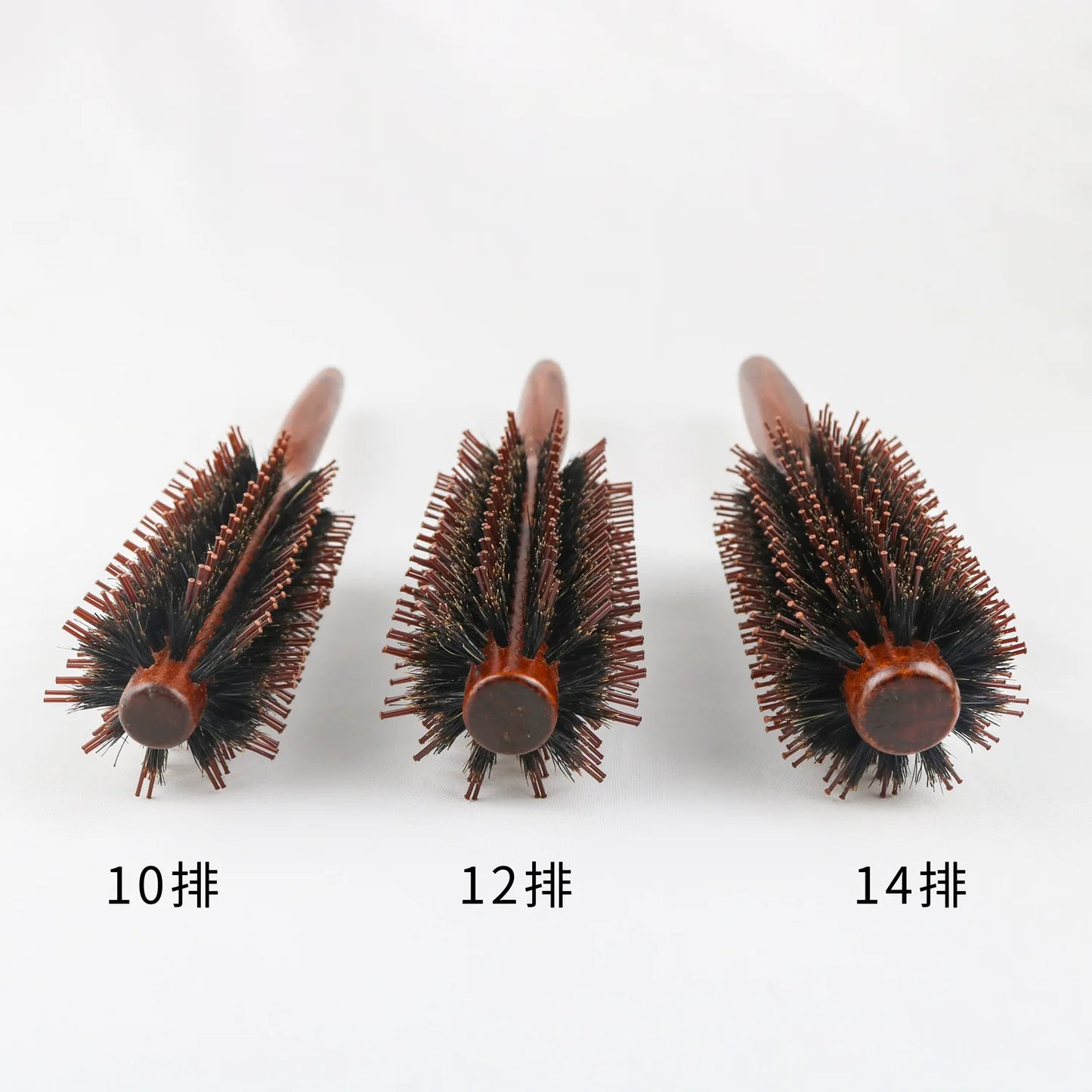 Wooden Bristle Round Brush – Curling Roller Hair Comb