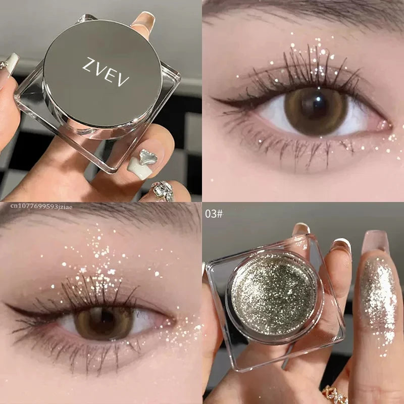 Metallic Eyeshadow Palette – Glitter & Smoky Makeup