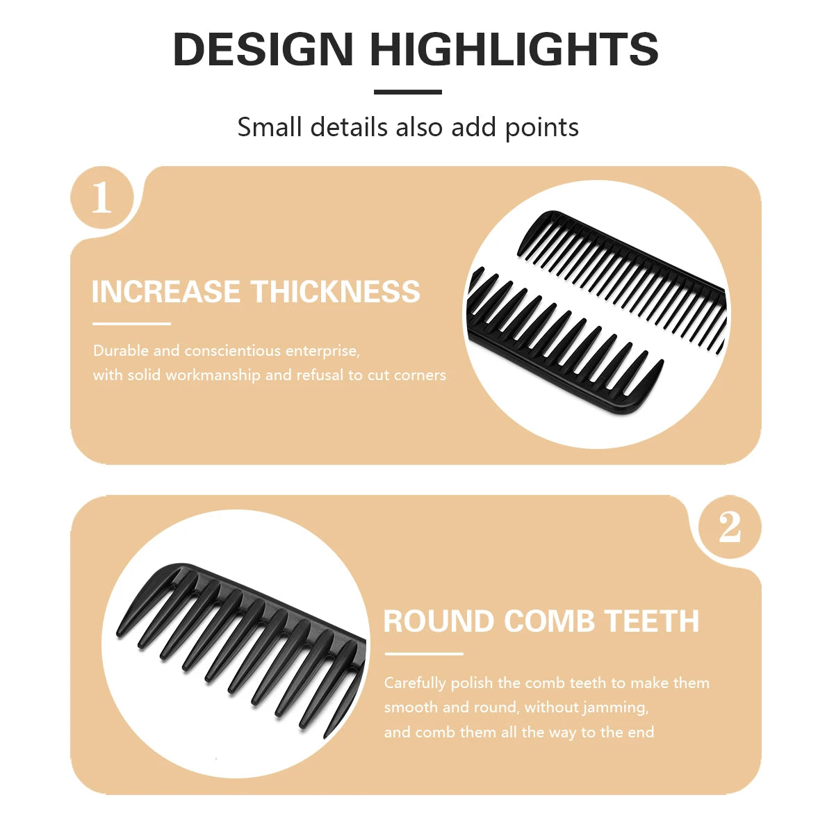 Barber Hair Cutting Comb – Heat-Resistant Styling Brush