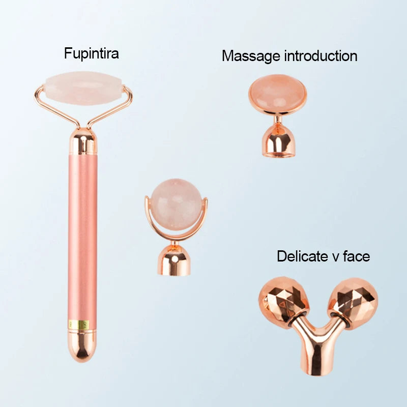 24K Gold Vibrating Face Roller