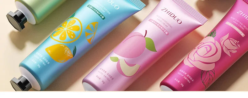 10PCS Fruit & Flower Hand Cream Set – Moisturizing & Nourishing