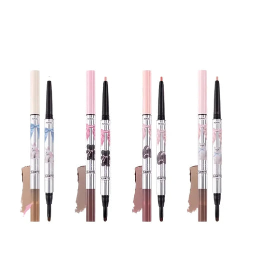 FLORTTE Double Head Silkworm Pen – Matte & Shimmer Shadow