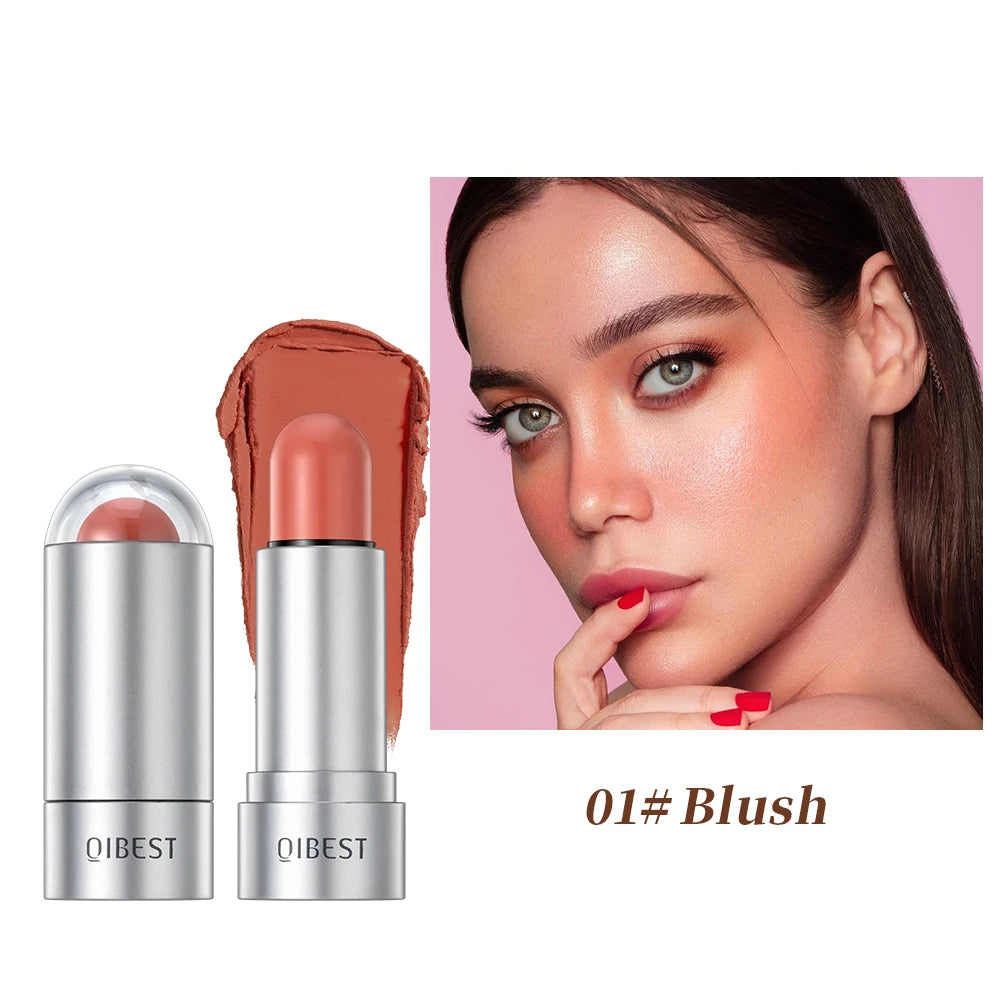 QIBEST Highlight & Contour Stick – Waterproof Cream Blusher