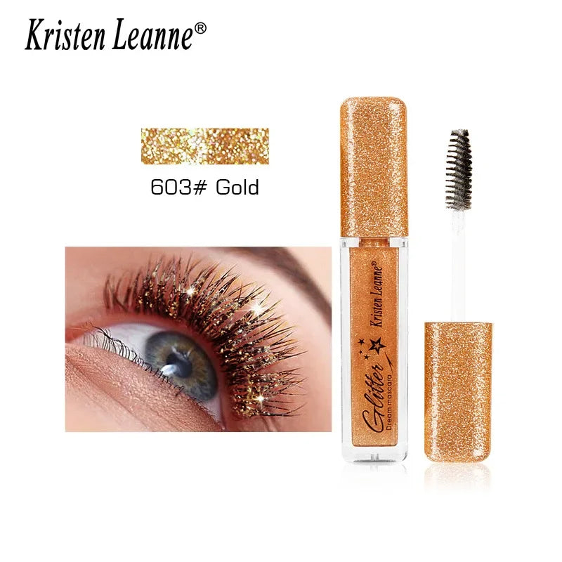 Silver Diamond Glitter Mascara – Waterproof, Curling, Fast Dry