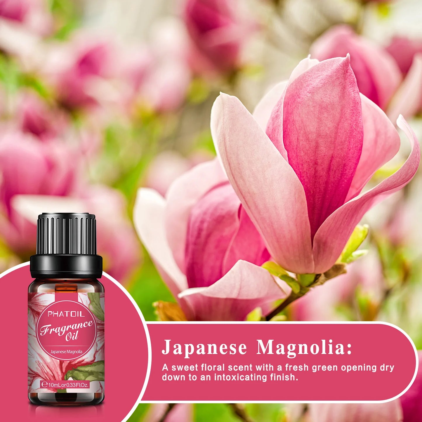 PHATOIL Fragrance Oil Set – 10pcs Candle & Soap Making Oils