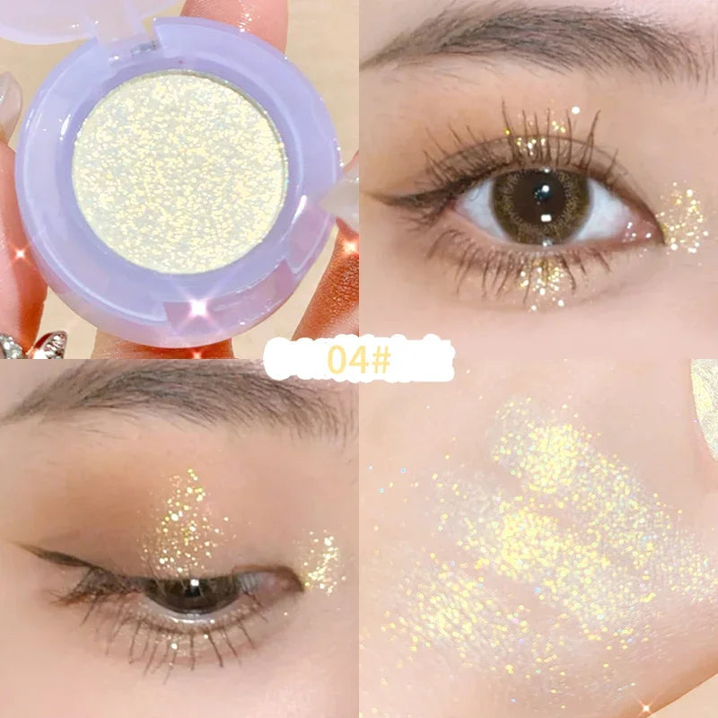 Peach Highlighter & Glitter Eyeshadow