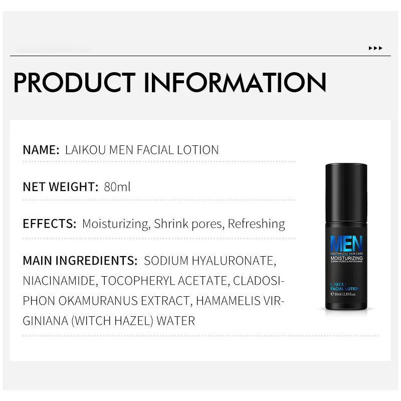 LAIKOU Men’s Face Lotion – Sensitive Skin Moisturizer
