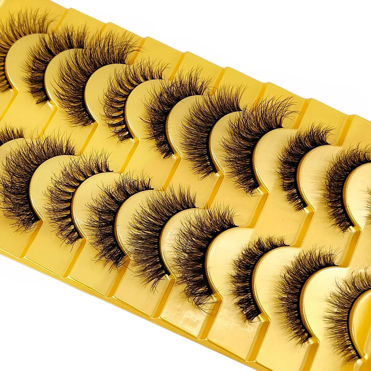 10 Pairs Mink Lashes – Fluffy, Dramatic False Eyelashes