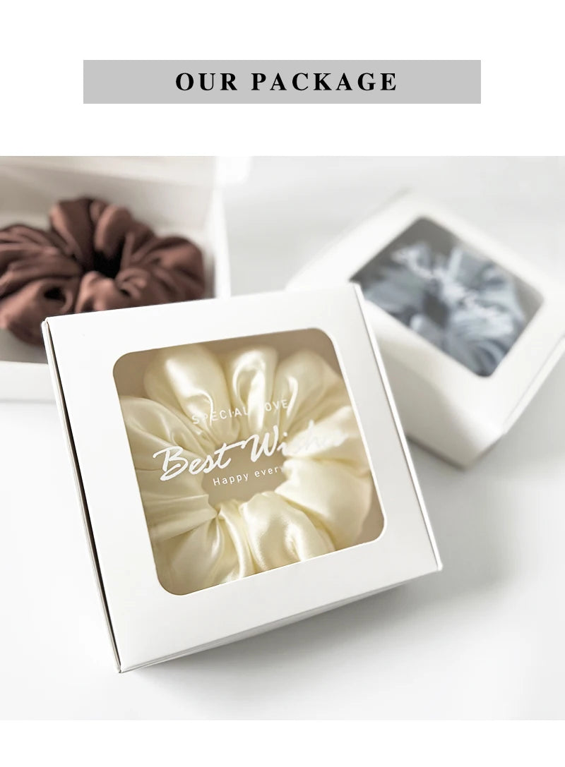 Mulberry Silk Scrunchies – Soft Pillow Hair Band (6CM)