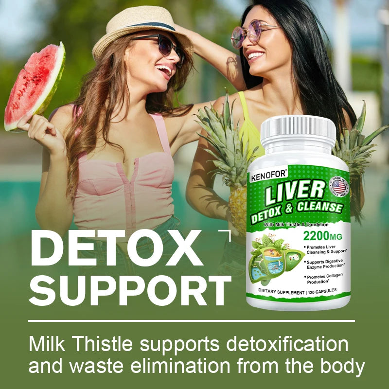 Fatty Liver Cleanse Supplement – Milk Thistle, Turmeric & Dandelion