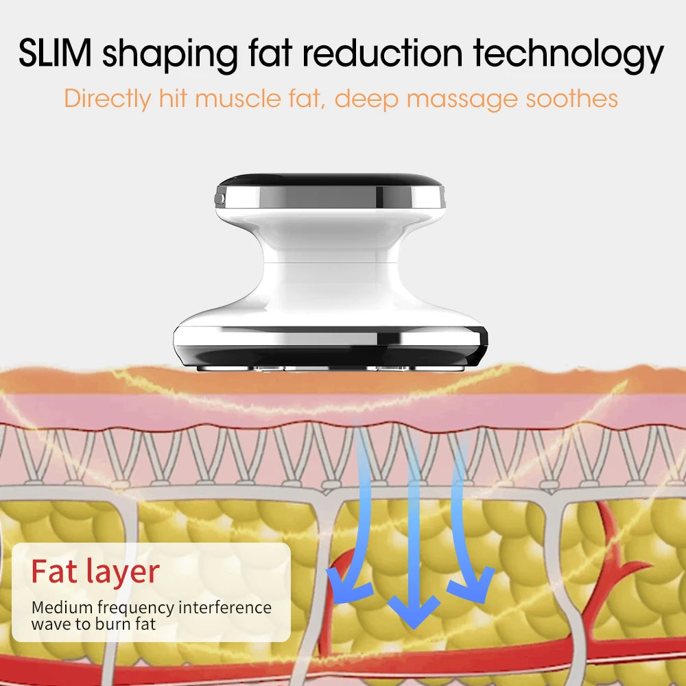 EMS RF Body Slimming Massager + Collagen Oil – Fat Burner Device