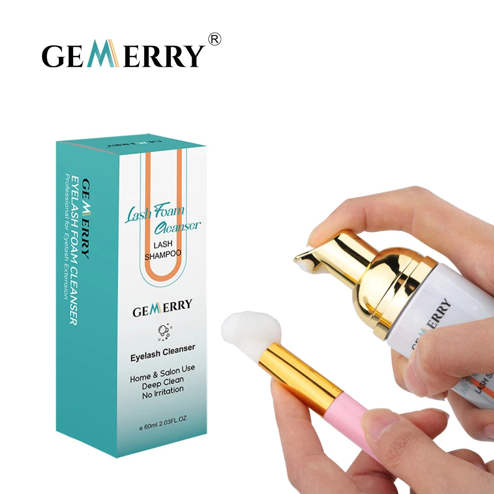 Lash Shampoo Kit (60ml) – Brush & Bubble Cleanser