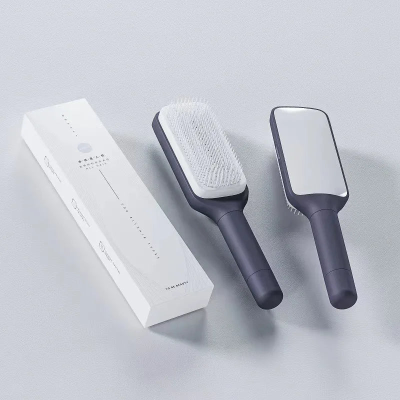 Self-Cleaning Massage Comb – Anti-Static Hairbrush for Women