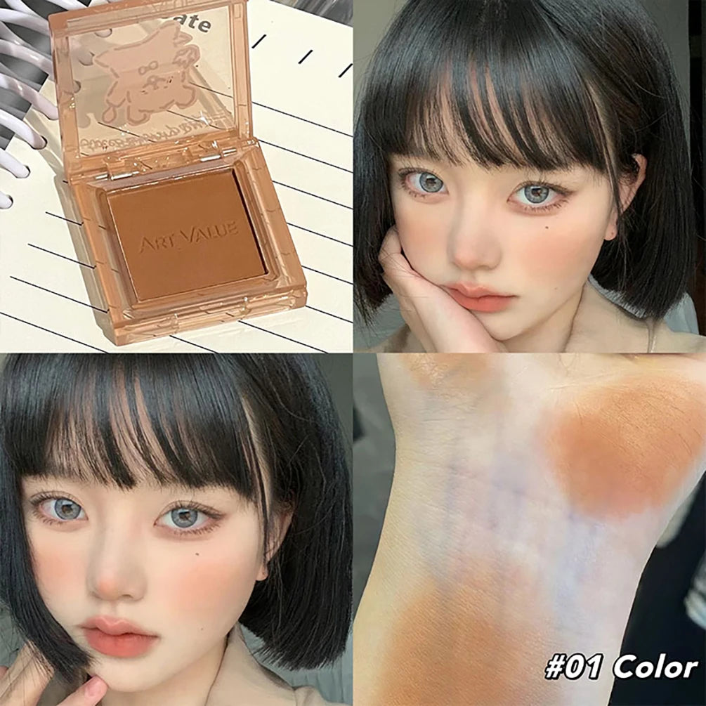 Single Matte Blush Palette – Cheek Contour Rouge Makeup