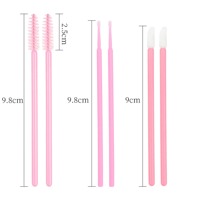 200PCS Disposable Lash & Lip Applicator Kit – Wands & Swabs