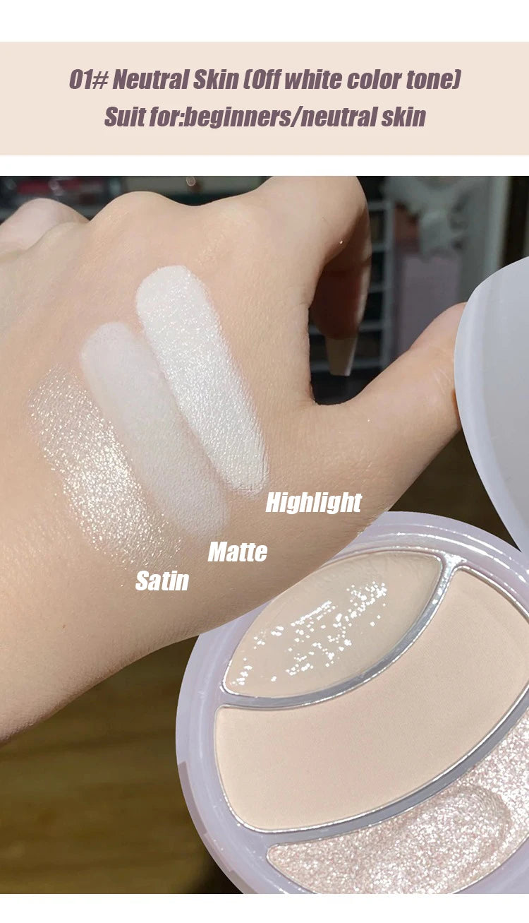 3-Color Highlighter Palette