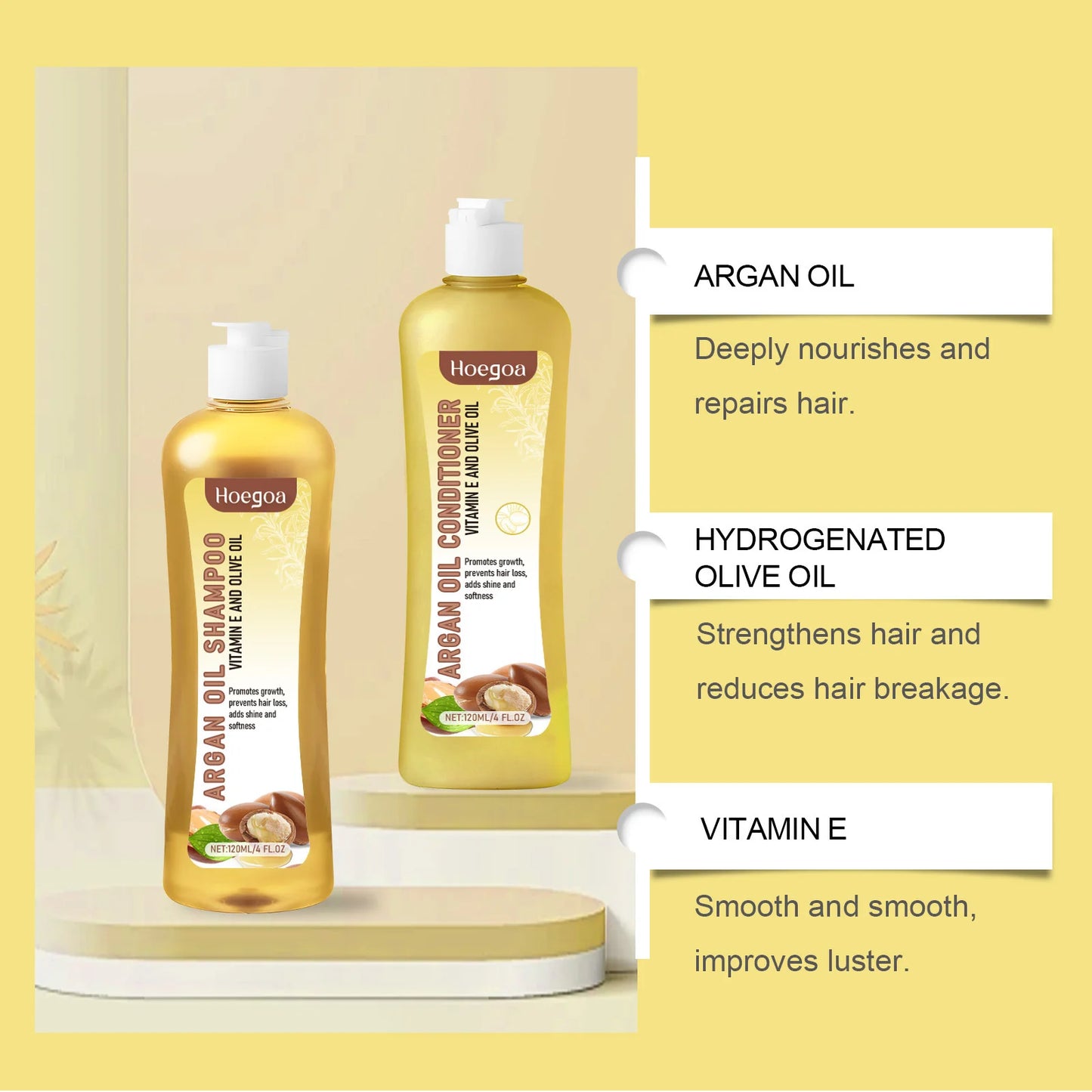 Hair Growth Shampoo & Conditioner – Nourish & Smooth