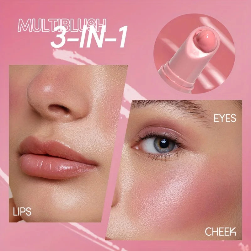 USHAS 4-Color Liquid Blush – Long-Lasting Waterproof Stick
