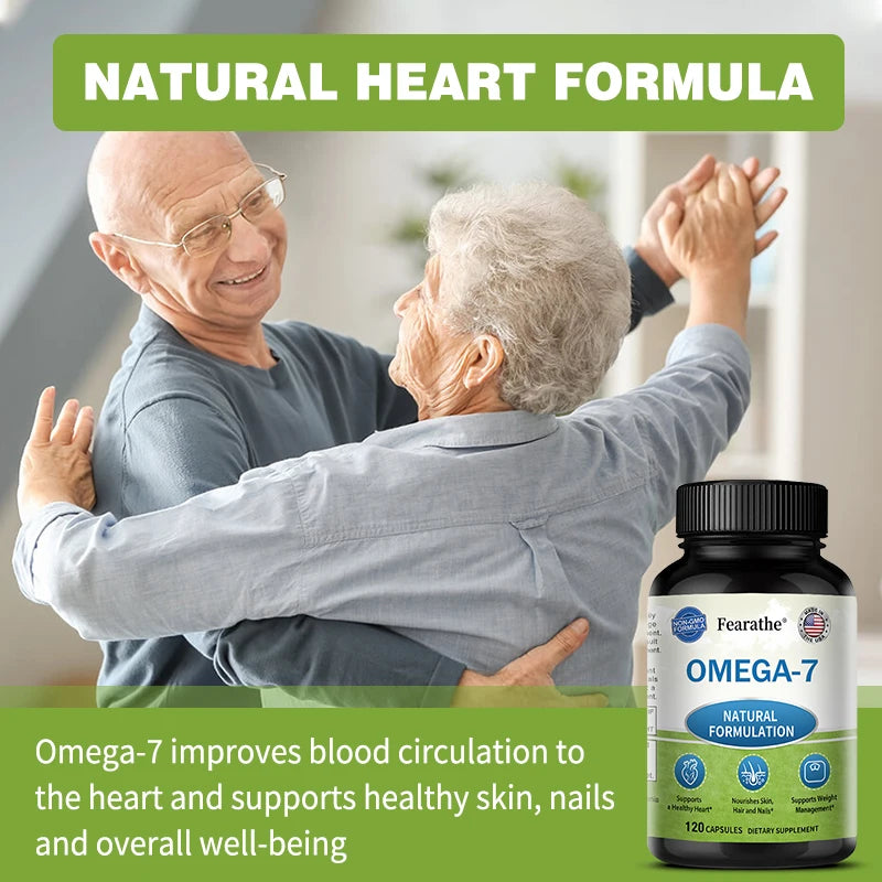 Omega 7 Fatty Acid Capsules – Heart, Skin & Hair Health