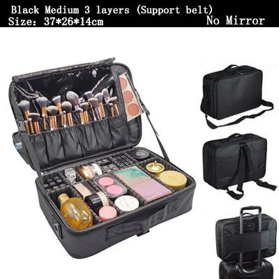 Large Cosmetic Makeup Bag – Travel Storage Case