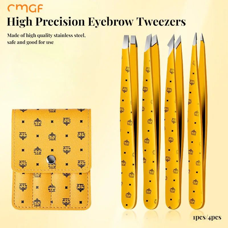 CMGF Precision Eyebrow Tweezers Set – Curler Tool